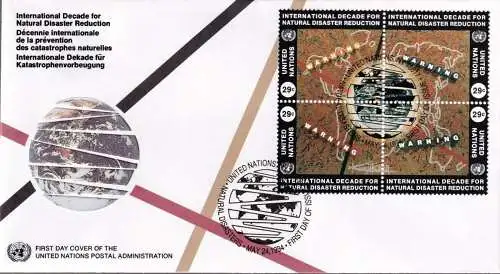 UNO NEW YORK 1994 Mi-Nr. 671/74 FDC