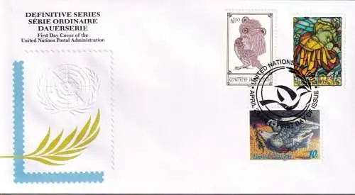 UNO NEW YORK 1994 Mi-Nr. 668/70 FDC