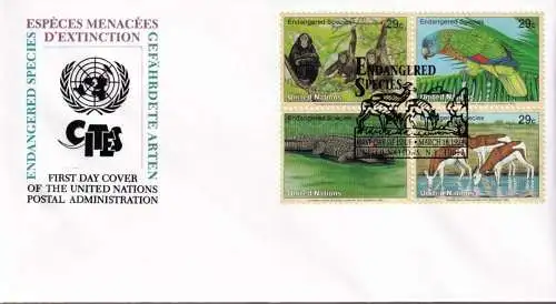 UNO NEW YORK 1994 Mi-Nr. 663/66 FDC