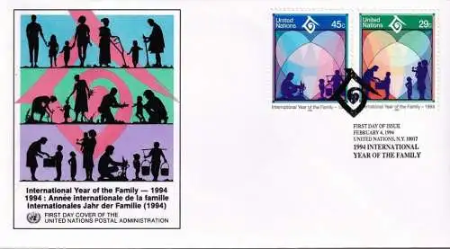 UNO NEW YORK 1994 Mi-Nr. 661/62 FDC