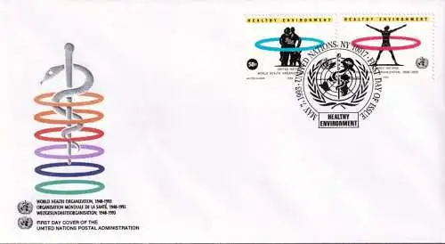 UNO NEW YORK 1993 Mi-Nr. 648/49 FDC