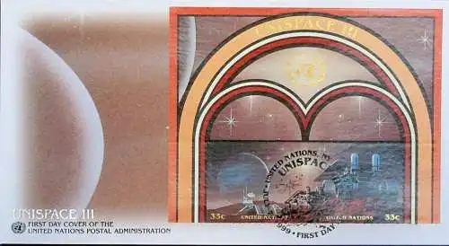 UNO NEW YORK 1999 Mi-Nr. 819/20 FDC