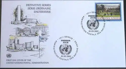 UNO GENF 2002 Mi-Nr. 433 FDC