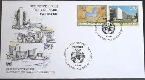 UNO GENF 1996 Mi-Nr. 286/87 FDC