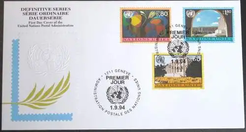 UNO GENF 1994 Mi-Nr. 256/58 FDC