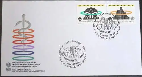 UNO GENF 1993 Mi-Nr. 231/32 FDC