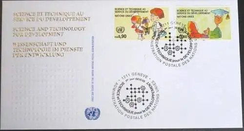 UNO GENF 1992 Mi-Nr. 221/22 FDC