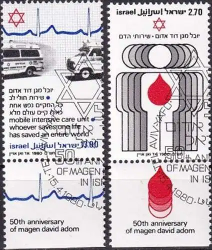 ISRAEL 1980 Mi-Nr. 819/20 o used - aus Abo