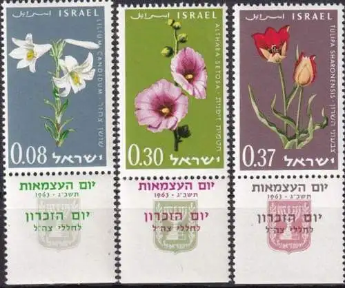 ISRAEL 1963 Mi-Nr. 283/85 ** MNH