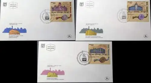 ISRAEL 1986 Mi-Nr. 1033/35 FDC