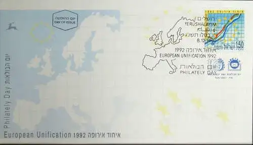 ISRAEL 1992 Mi-Nr. 1247 FDC