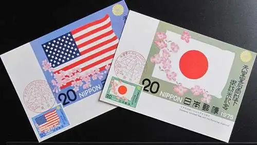 JAPAN 1975 Mi-Nr. 1270/71 Maximumkarten MK/MC No. 278 A-B
