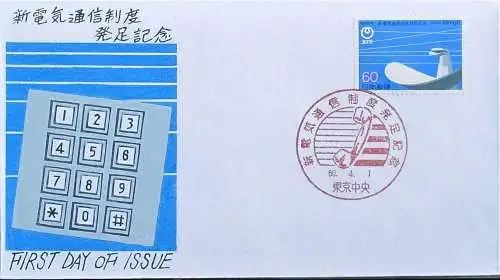 JAPAN 1985 Mi-Nr. 1627 FDC