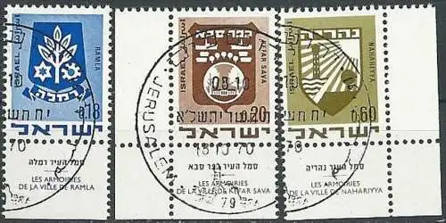 ISRAEL 1970 Mi-Nr. 486/88 o used - aus Abo