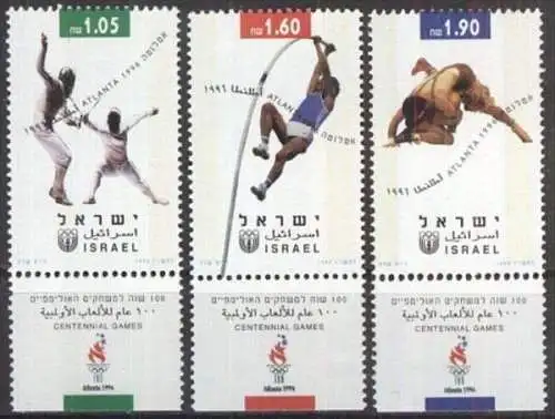 ISRAEL 1996 MI-Nr. 1397/99 ** MNH