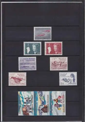 GRÖNLAND 1982 Mi-Nr. 133-139 Jahresmappe - year set ** MNH