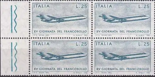 ITALIEN 1973 Mi-Nr. 1431 Viererblock ** MNH