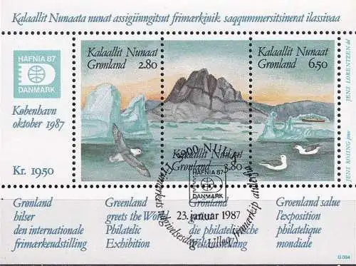 GRÖNLAND 1987 Mi-Nr. Block 1 EST used - aus Abo