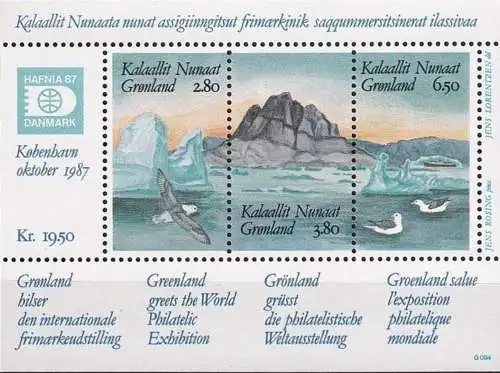 GRÖNLAND 1987 Mi-Nr. Block 1 ** MNH