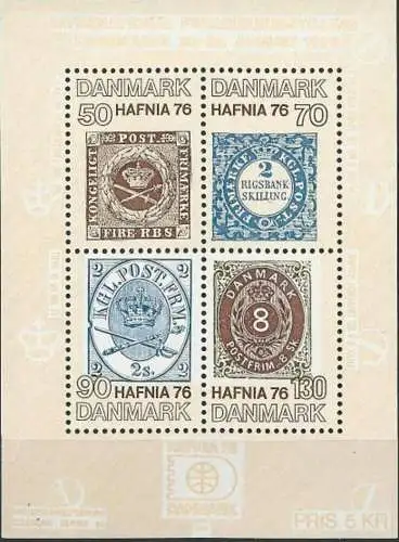 DÄNEMARK 1975 Mi-Nr. Block 2 ** MNH