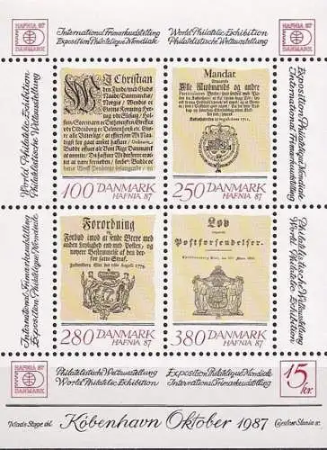 DÄNEMARK 1985 Mi-Nr.  Block 4 ** MNH