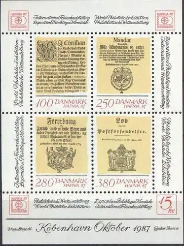 DÄNEMARK 1985 Mi-Nr.  Block 4 ** MNH