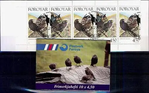 FÄRÖER 1998 Mi-Nr. MH 15 Markenheft/booklet o used - aus Abo