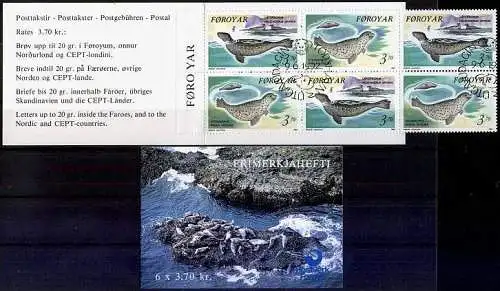 FÄRÖER 1992 Mi-Nr. MH 5 Markenheft/booklet o used - aus Abo