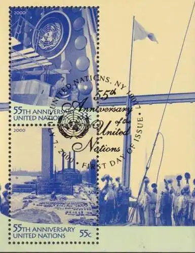 UNO NEW YORK 2000 Mi-Nr. Block 18 o used - aus Abo