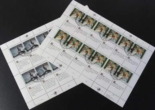 UNO GENF 1989 Mi-Nr. 180/81 Kleinbogen Menschenrechte o used - aus Abo