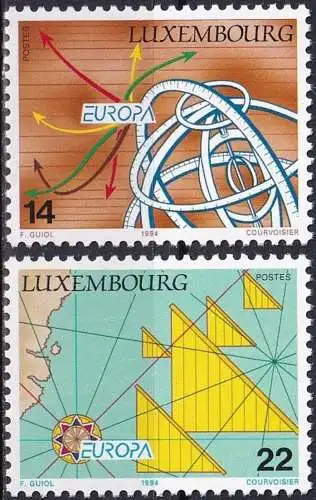 LUXEMBURG 1994 Mi-Nr. 1340/41 ** MNH