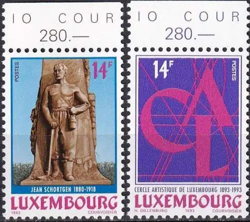 LUXEMBURG 1993 Mi-Nr. 1327/28 ** MNH