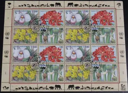 UNO GENF 1996 Mi-Nr. 288/91 Kleinbogen o used - aus Abo