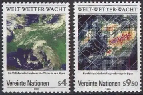 UNO WIEN 1989 Mi-Nr. 92/93 ** MNH