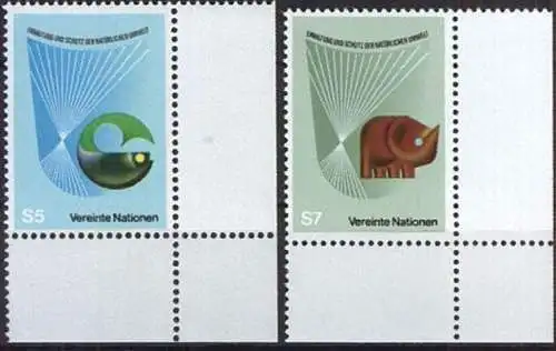 UNO WIEN 1982 Mi-Nr. 27/28 ** MNH