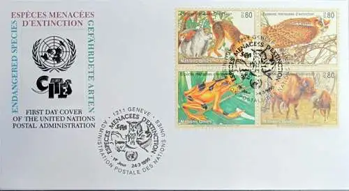 UNO GENF 1995 Mi-Nr: 263/66 FDC