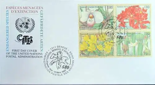 UNO GENF 1996 Mi-Nr: 288/91 FDC