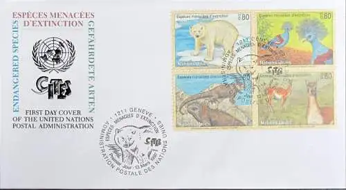 UNO GENF 1997 Mi-Nr: 305/08 FDC