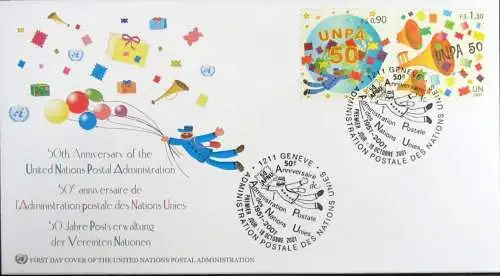 UNO GENF 2001 Mi-Nr: 424/25 FDC