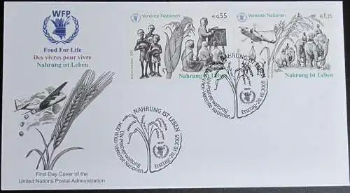 UNO WIEN 2005 Mi-Nr. 453/54 FDC