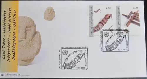 UNO WIEN 2002 Mi-Nr. 361/62 FDC