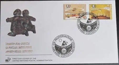 UNO WIEN 1995 Mi-Nr. 184/85 FDC