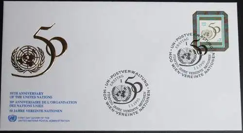 UNO WIEN 1995 Mi-Nr. 178 FDC