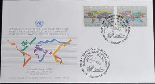 UNO WIEN 1994 Mi-Nr. 176/77 FDC