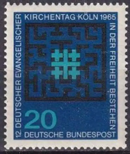 DEUTSCHLAND 1965 Mi-Nr. 480 ** MNH