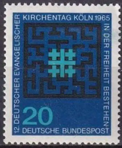 DEUTSCHLAND 1965 Mi-Nr. 480 ** MNH