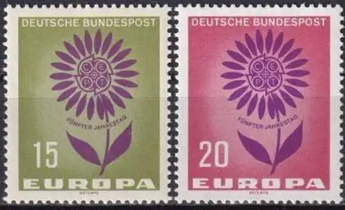DEUTSCHLAND 1964 Mi-Nr. 445/46 ** MNH