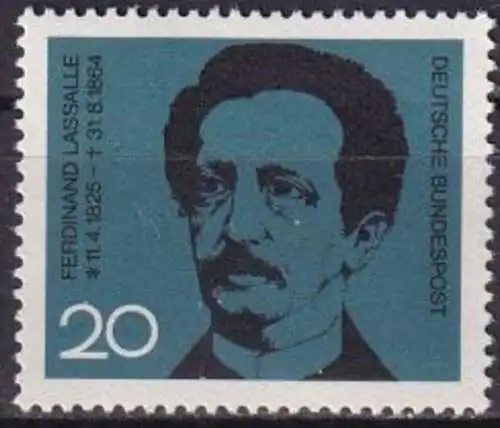 DEUTSCHLAND 1964 Mi-Nr. 443 ** MNH