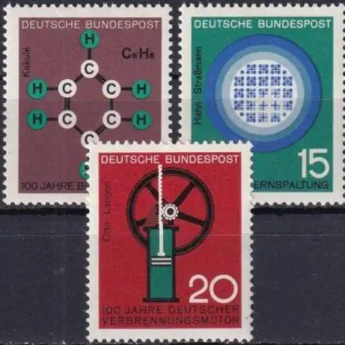 DEUTSCHLAND 1964 Mi-Nr. 440/42 ** MNH