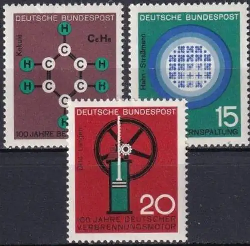DEUTSCHLAND 1964 Mi-Nr. 440/42 ** MNH